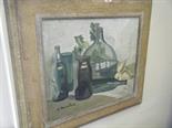 Still life painting on canvas signed A Maniland, image size 20"" x 24