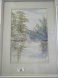 F/g watercolour by Muriel Gray, dated 1915 a panoramic landscape scene,