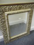 Decorative antique style gilt mirror, 24"" x 28