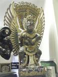 Pine and gilt painted winged Goddess, Asian origin, age un-known