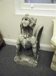 Stone and concrete Gargoyle figure, 2`6"" tall 18"" wide,