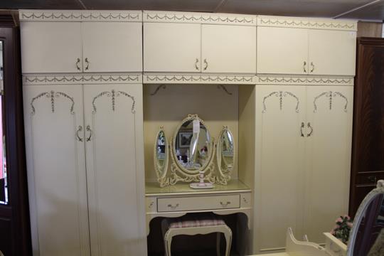1950s Jarman Platt Wardrobe Fitment Mirror And Stool
