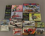 10x Assorted plastic model kits (boats, vehicles, military, aircraft) including: Airfix; Matchbox;