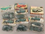 Six Airfix 1/32 scale plastic model kits (all cars): 4x M6C Volkswagen De Lux Sedan;2x M.201.C