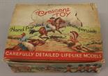 Crescent Toys trade box of 36 x metal cowboy figures, ex shop stock. VG in G/F box.