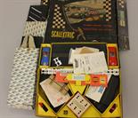 Triang Scalextric Set CM3 containing 2 x Lister Jaguar. Together with boxed Scalextric MMT37 Le Mans