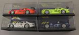 Four Fly Slot Cars: Ref A1 Viper Bianco; Ref A2 Viper Azul; Ref A3 Viper Amarillo; Ref A4 Viper