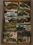 12x Airfix Military plastic model kits including: 3x A7V Josef Stalin 3 Tank; 234 Armoured Car;