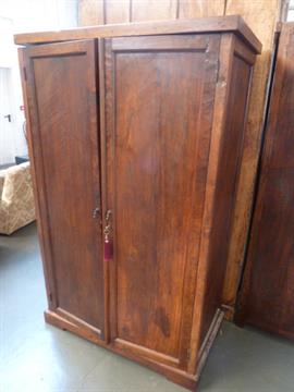 An Early Lombok Eastern Colonial Style Teak Wardrobe The Double