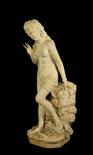 ANDROMEDA Marmo bianco statuario, II metà del XIX secolo 107x50x35,5 cm. Stato di conservazione