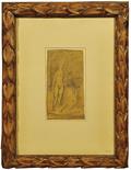 CARLO CARRÀ (18811966) Nudo di donna, 1918 Matita morbida su carta marroncina incollata su