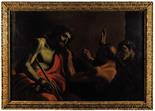 MATTIA PRETI (1613-1699) E BOTTEGA O GREGORIO PRETI (1603 1672) Cristo deriso, 1655-1670 ca. Olio su