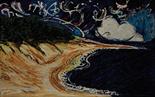 MARIO SCHIFANO (1934-1998) Baia Acrilico su tela, 100x159,6 cm. Firma al verso: “Schifano”