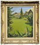 JEANFRANCOIS RAFFAELLI (18501924), ATTRIBUITO A Peasaggio  Olio su tela 40,5x50,5 cm. Firma al recto