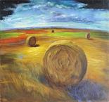 EDOARDO BRIGHENTI (1958-2006) … Dopo 1985 Olio su tela 165,5x155,5 cm. Firma al recto e firma,
