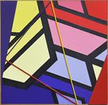 MARCOLINO GANDINI (1937) Senza titolo 1993 Tecnica mista su tavola 80x80 cm. Firma al verso Minime