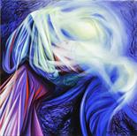 PATRIZIA PATTI (1955) Senza titolo 1995 Olio su tela 100x100 cm. Firma al recto Provenienza: