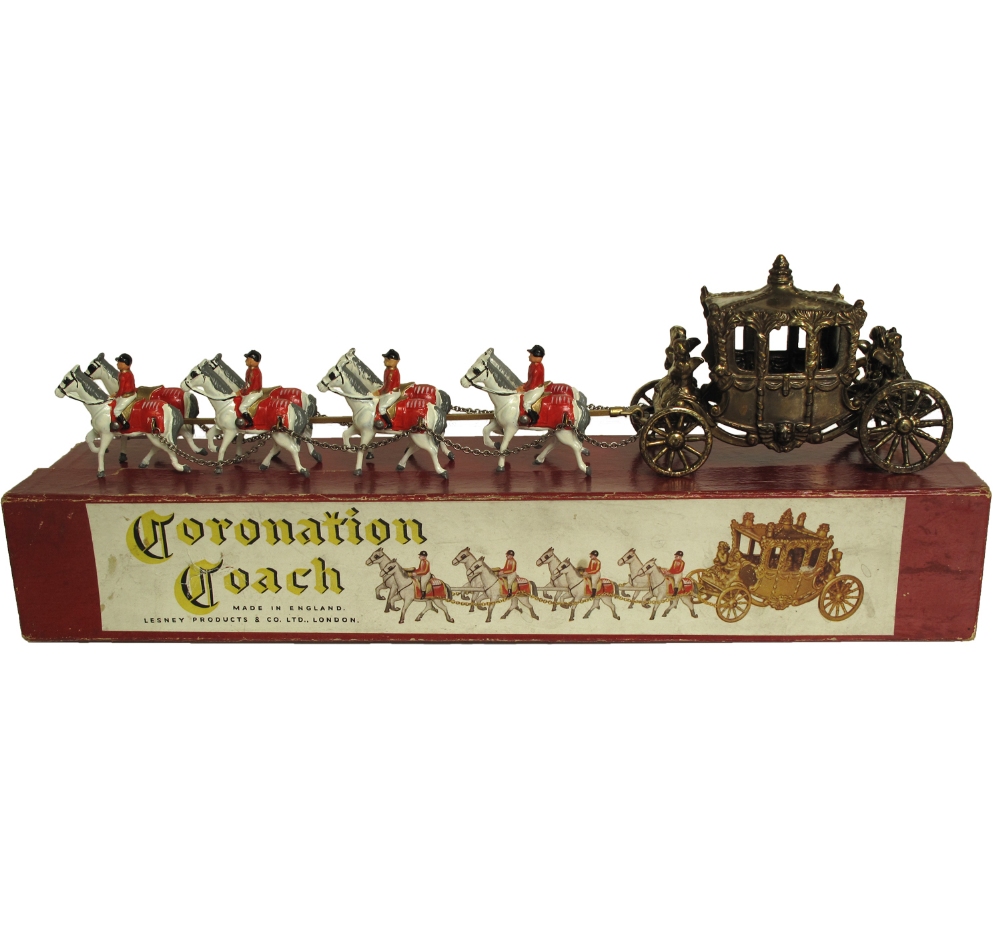 Scarce Matchbox Lesney Large Coronation Coach Silver Coach (Tarnished