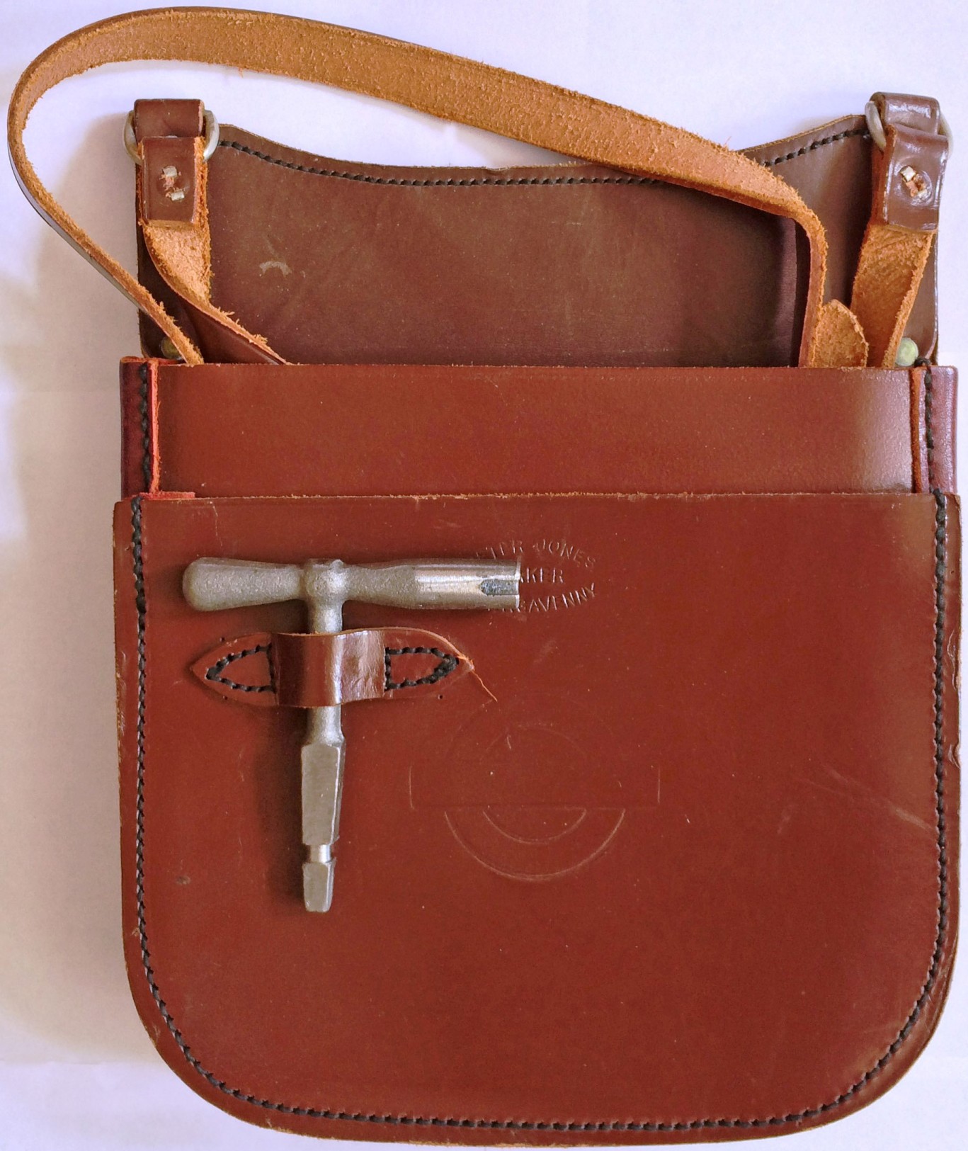 bus conductor leather money bag