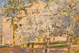 Vassily GRIGORIEV (1895-1982) “The spring” Oil on cardboard 48 x 72 cm