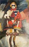 School of Aristarkh LENTOULOV (1882-1943) “Costume study” Oil on canvas 117 x 80 cm
