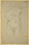 ANNIBALE CARRACCI (1560-1609) - PRIPSÁNO, TWO MALE NUDES, Around 1600, Italy Two studies of male