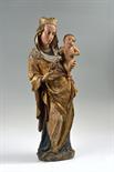 MADONNA WITH CHILD, Around 1425, Silesia Gothic statue of the Madonna with child, clearly related in