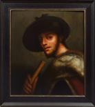NEZNÁMÝ NIZOZEMSKÝ MISTR, A PORTRAIT OF A YOUNG MAN WITH A PIPE, Late 16th/early 17th century,