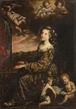 UNKNOWN AUTHOR, SAINT CECILIA, Second half of 17th century, central Europe Saint Cecilia, patron