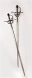 PAIR OF RAPIERS, Late 16th century, Germany Rare double rapier, marked with a sword maker’s symbol