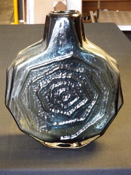 Whitefriars Banjo Vase In Willow 31cm High Very Rare Colour