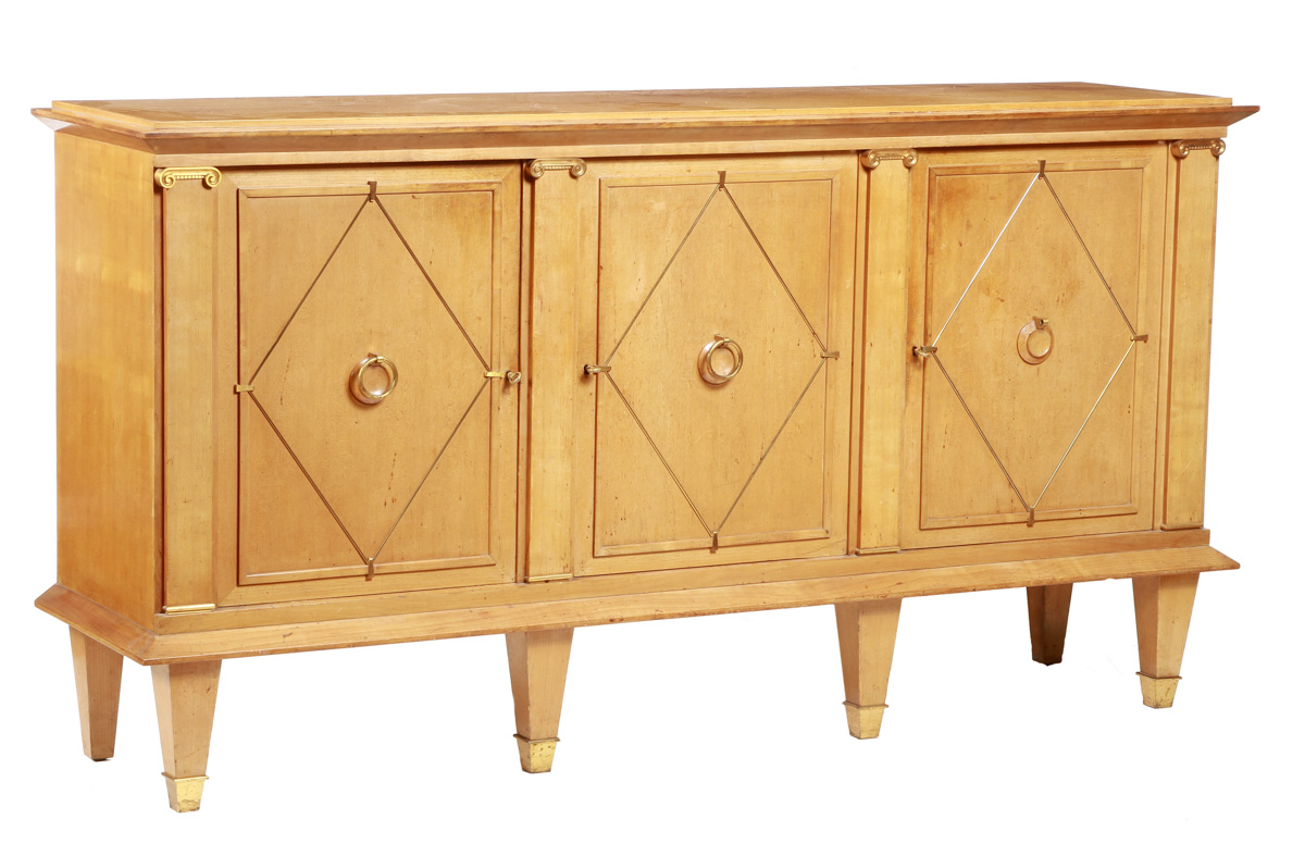 SIDE 1940s Lemon tree wood, massive and faixeado, with