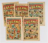 Beano (1945) 255 April Fool, 256-259. Propaganda war issues [gd/vg] (5) £80-110