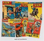 Sun (1956-58) 99 issues between 361-489 incl Xmas 1956, 1957 Starring Billy The Kid, with Battler