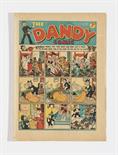 Dandy 50 (1938). Centre page ads for first Dandy Annual and Tom Thumb in Beano. Bright covers,