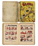 Beano Book 1 (1940). Complete, well worn, spineless example with clear tape in place of spine. One