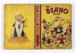 Beano Book 3 (1942). Worn, loose spine and boards, cream/light tan pages with darker edges [gd]