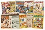 G. G. Swan/L. Miller reprints (1940s-50s). Comicolour 2, 3, Comics On Parade n.n., Extra Fun 2, 3,