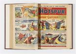 Hotspur (1952) 791-842. Complete year in bound volume with Johnny Jett The Super Boy double page