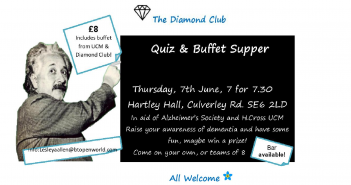 Dementia Awareness Quiz & Buffet Supper Thursday 7th June 2018
