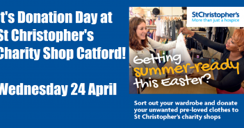 Donation day – St Christopher’s Hospice Catford