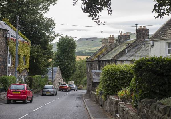 Image of This figure of eight hill route offers good walking and great views of the Bowmont Valley hills. Although you will follow St Cuthbert’s Way (one of Scotland’s Great Trails) for part of the route it is a hill route and you will need to be able to use a detailed map, for example, an ordnance survey sheet. Wideopen Hill is the highest point on St Cuthbert’s Way.