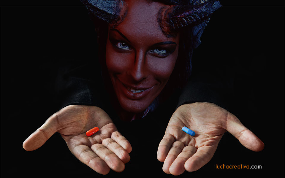 imagen: las píldoras de Matrix