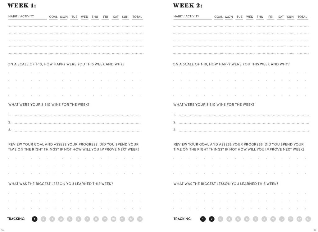 Self Journal - revisión semanal