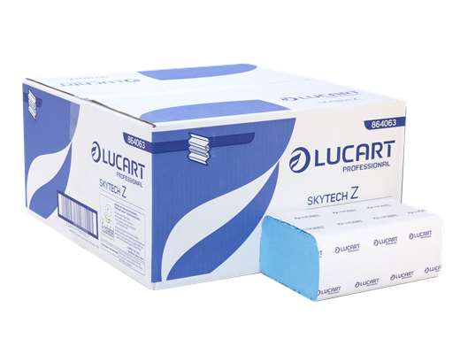 Skytech Lucart Z20 2 Ply Blue Hand Towel
