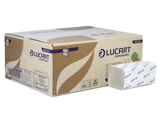 V-Fold EcoNatural Recycled 2 Ply Hand Towels