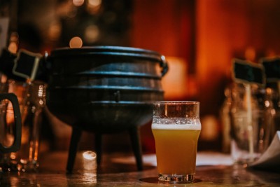 The Cauldron brewing beer