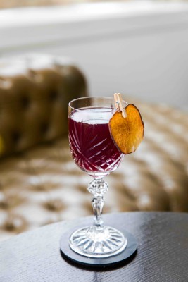 The Lobby Bar Shakes Up a New Cocktail Menu cocktail on table