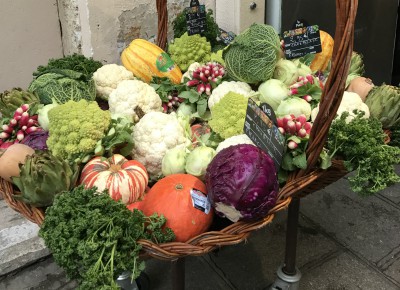 Street market vegetables