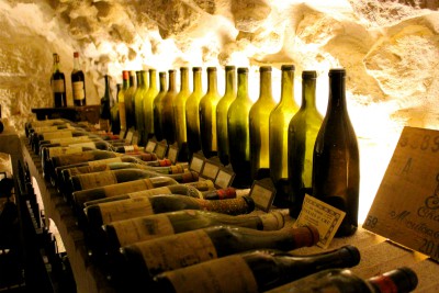 Christmas in Paris wine cellar